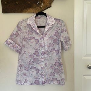 Vintage Floral Button Up